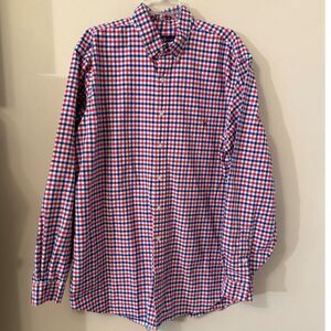 Polo Ralph Lauren Polo Red Blue Check Button Down Men's XLT